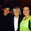 Sir Karl with percussionist Zands Duggan and vocalist Belinda Sykes