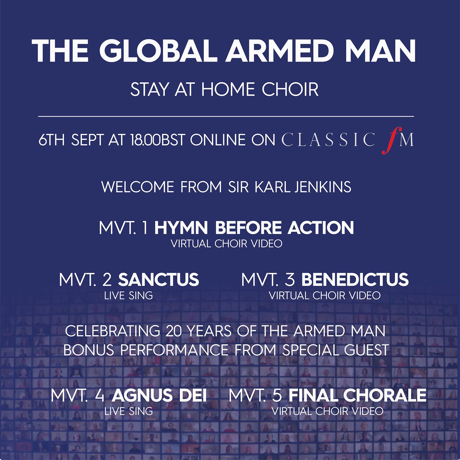 The Global Armed Man Live Event with the Stay At Home Choir
